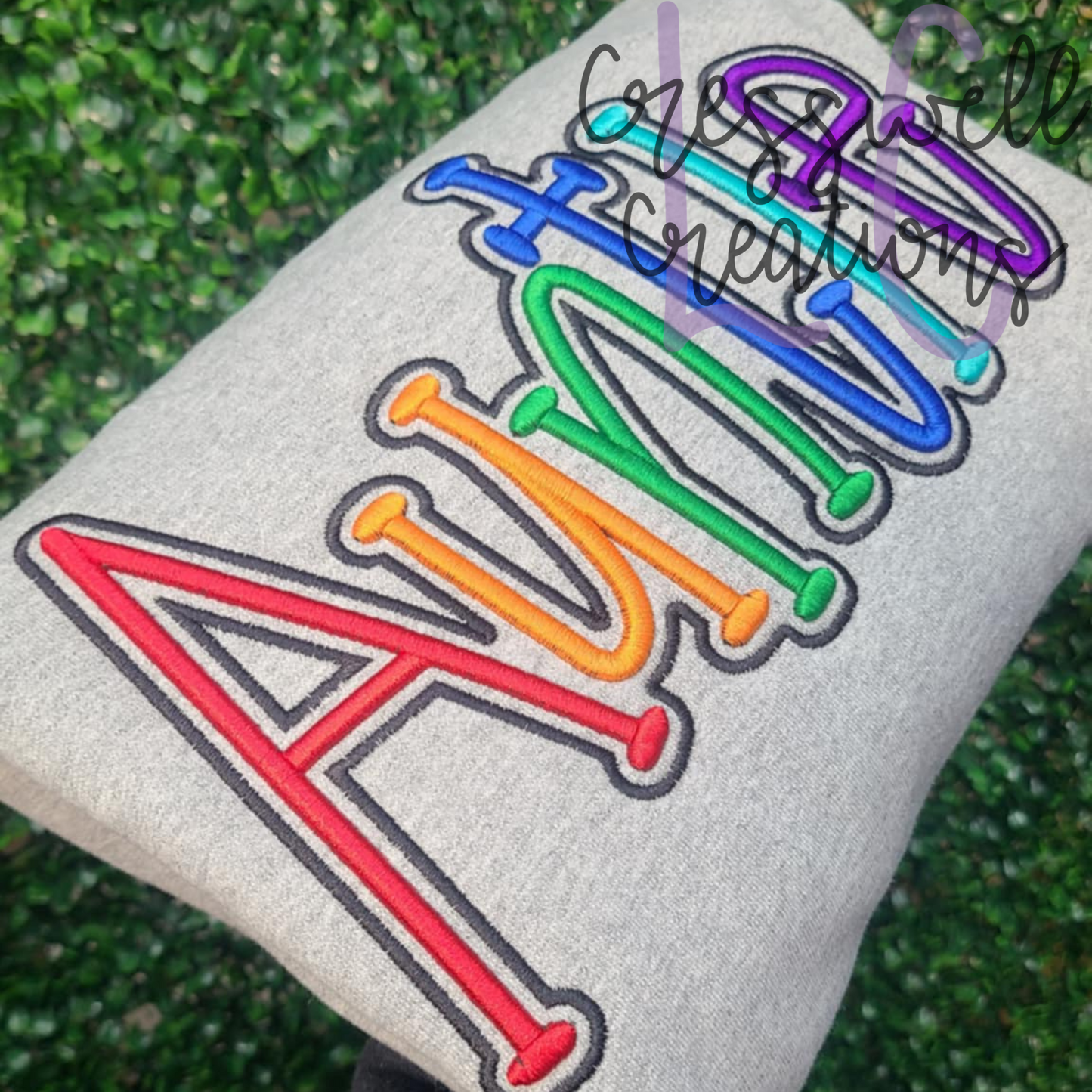 Auntie 3D Puff Machine Embroidery Design