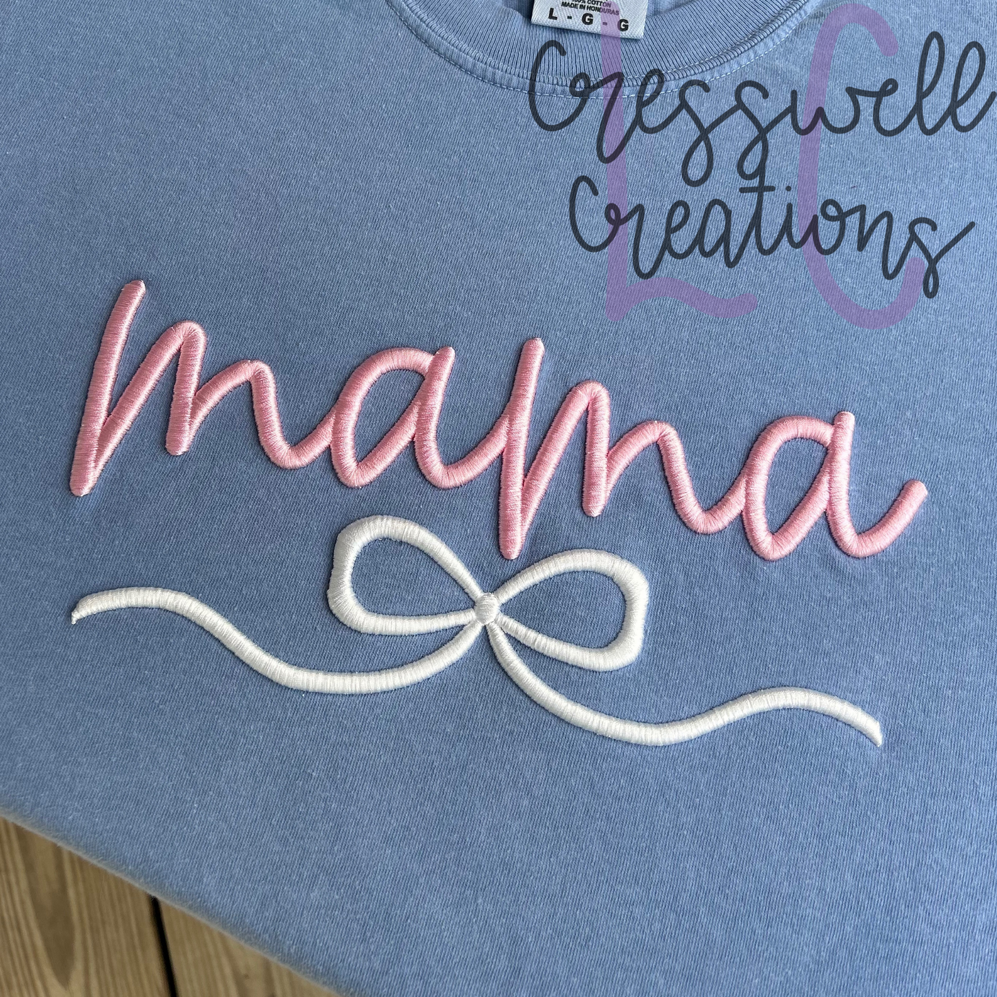 Mama Bow 3D Puff Machine Embroidery Design