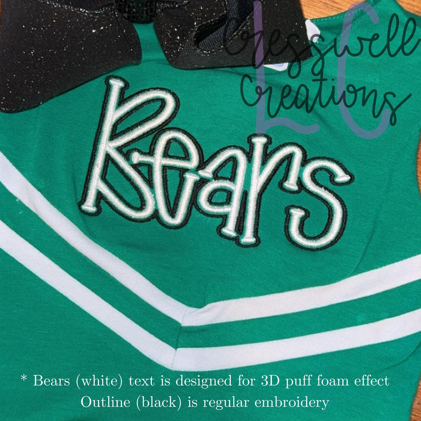 Bears 3D Puff Machine Embroidery Design