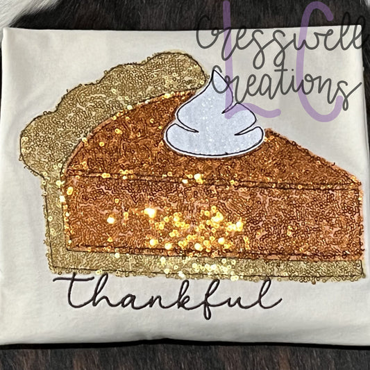 Slice of Pie Stitch Applique Embroidery Design