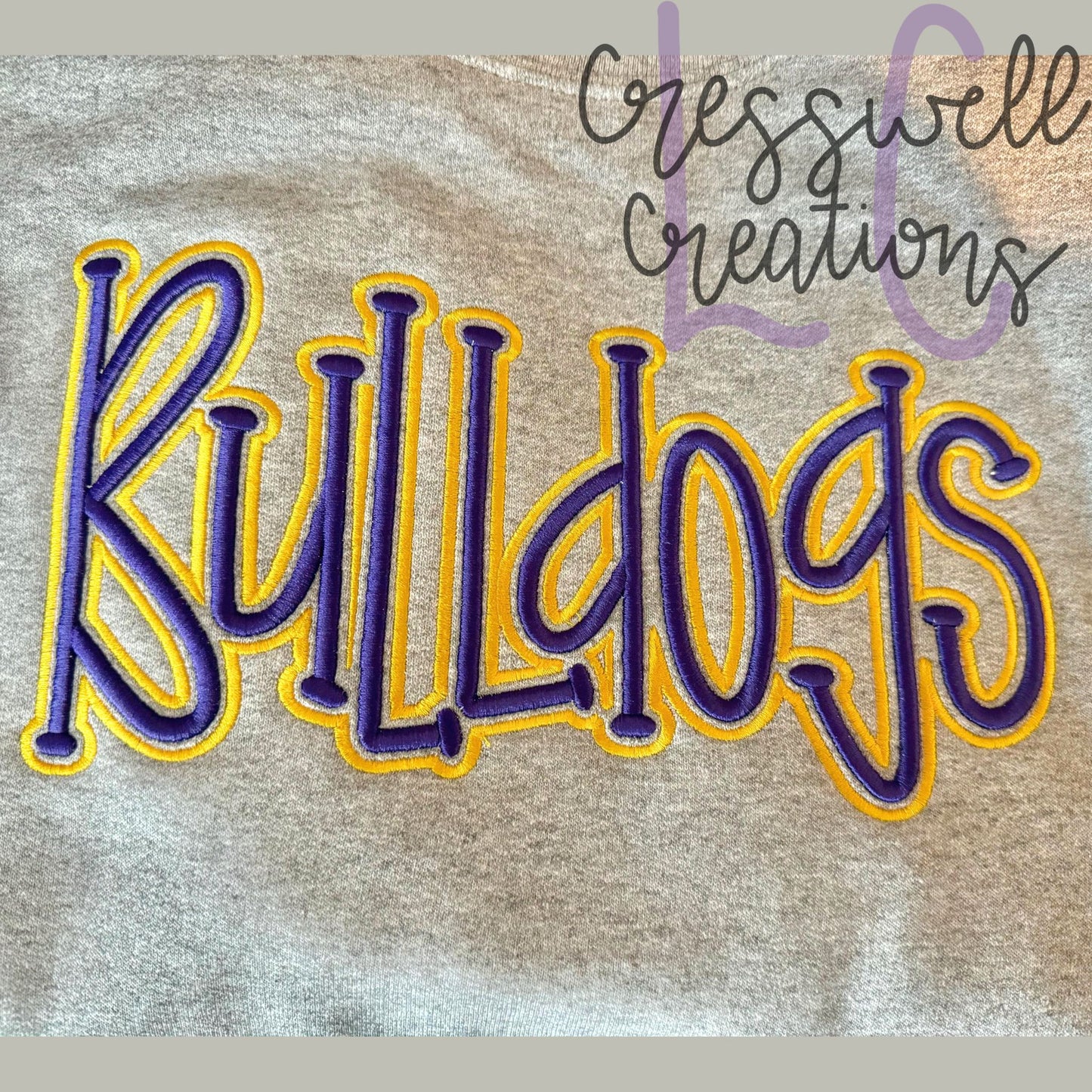 Bulldogs 3D Puff Machine Embroidery Design