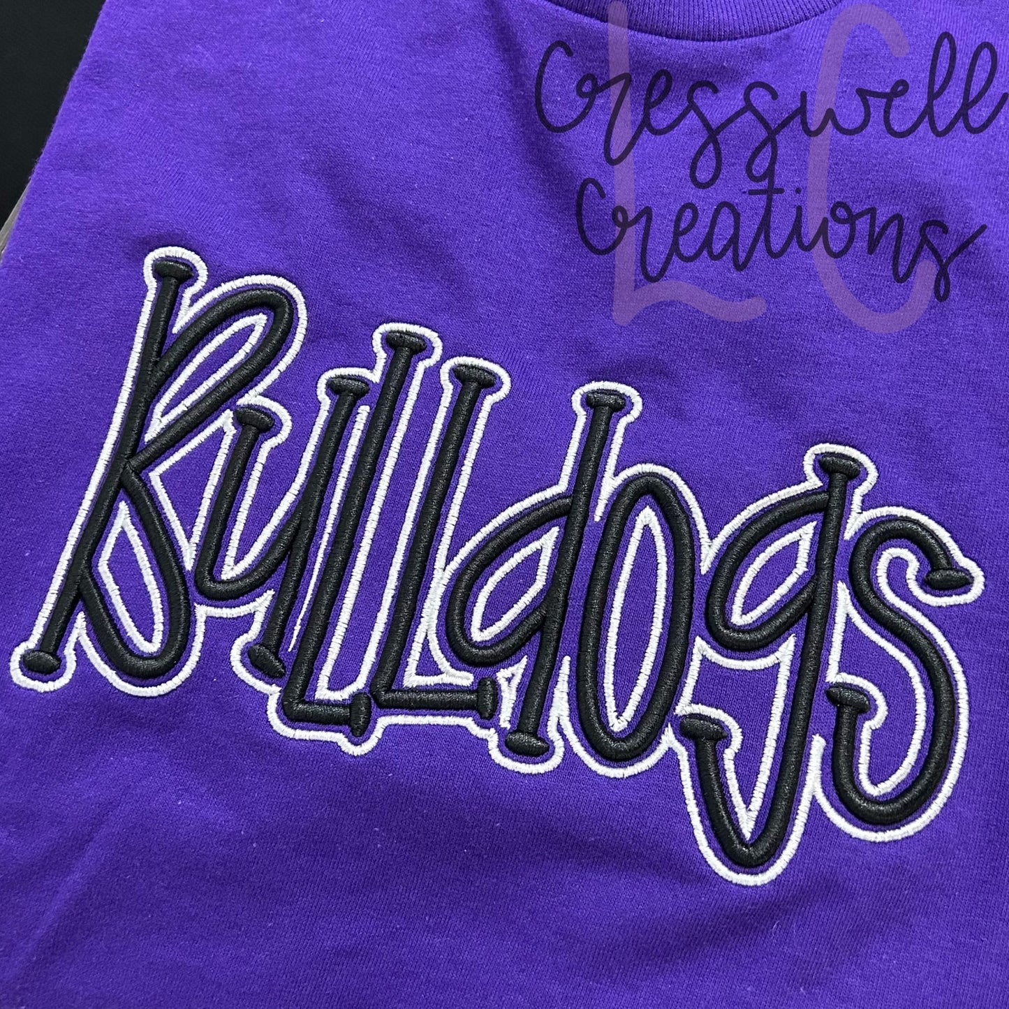 Bulldogs 3D Puff Machine Embroidery Design