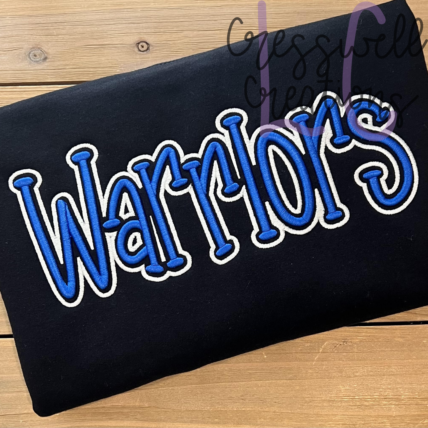 Warriors 3D Puff Machine Embroidery Design