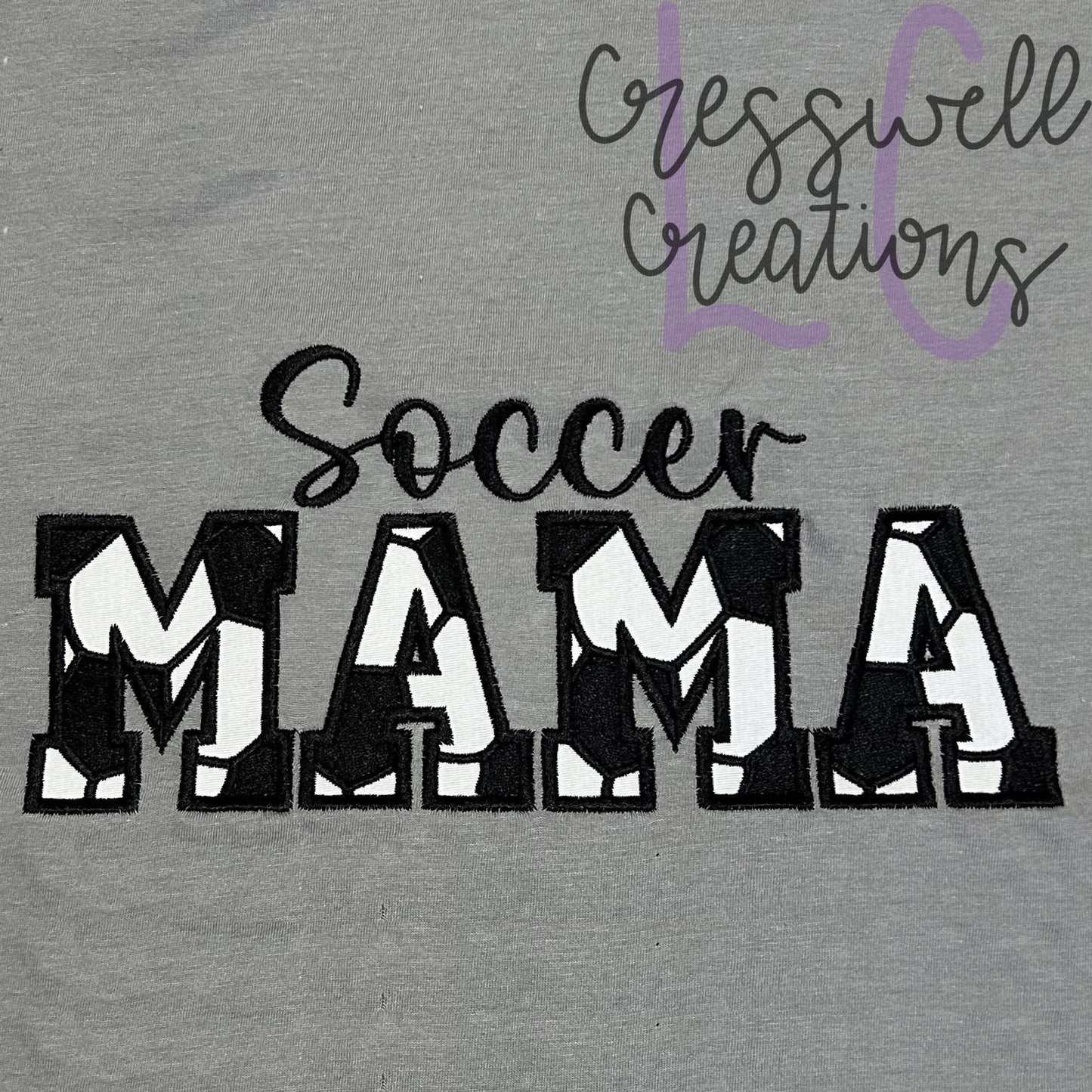 Soccer Mama Applique Machine Embroidery Design // Includes Ball Design for Sleeves