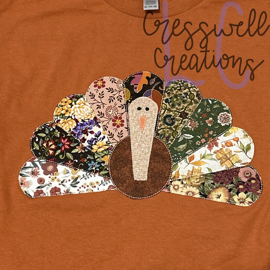 Turkey Stitch Applique Embroidery Design