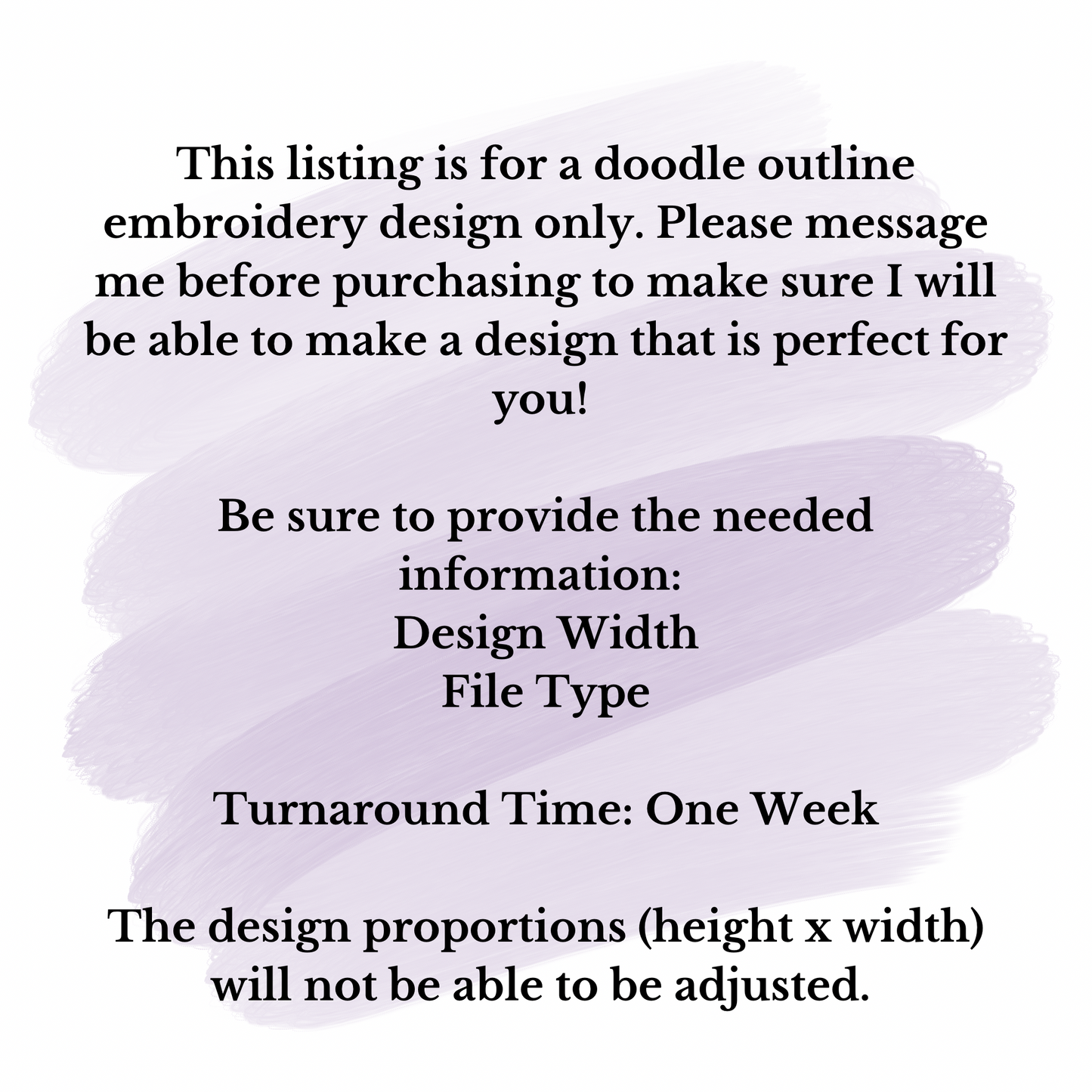 Custom Doodle Machine Embroidery Design