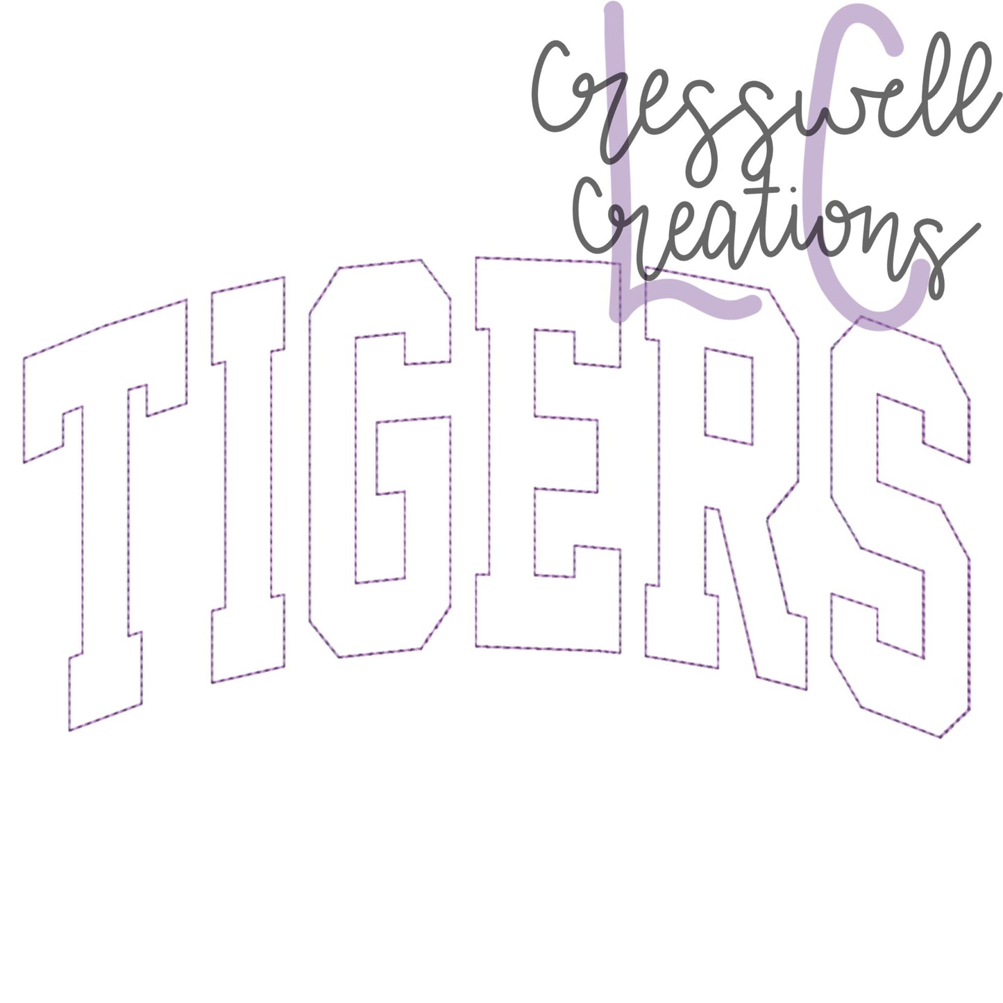 Tigers Embossed 3D Puff Machine Embroidery Design