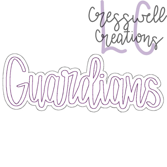 Guardians Bean Stitch Double Applique Embroidery Design