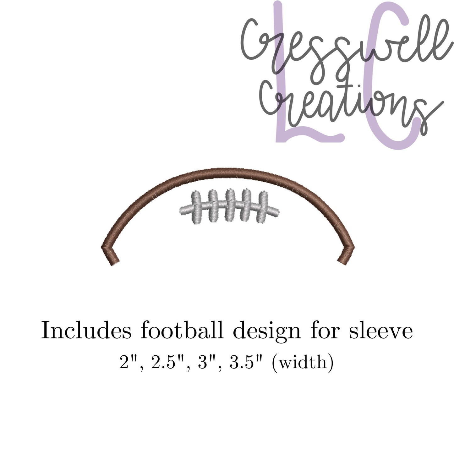 Football Mama Applique Machine Embroidery Design // Includes Ball Design for Sleeves