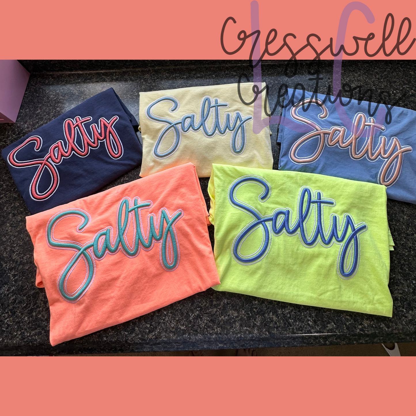 Salty 3D Puff  Machine Embroidery Design