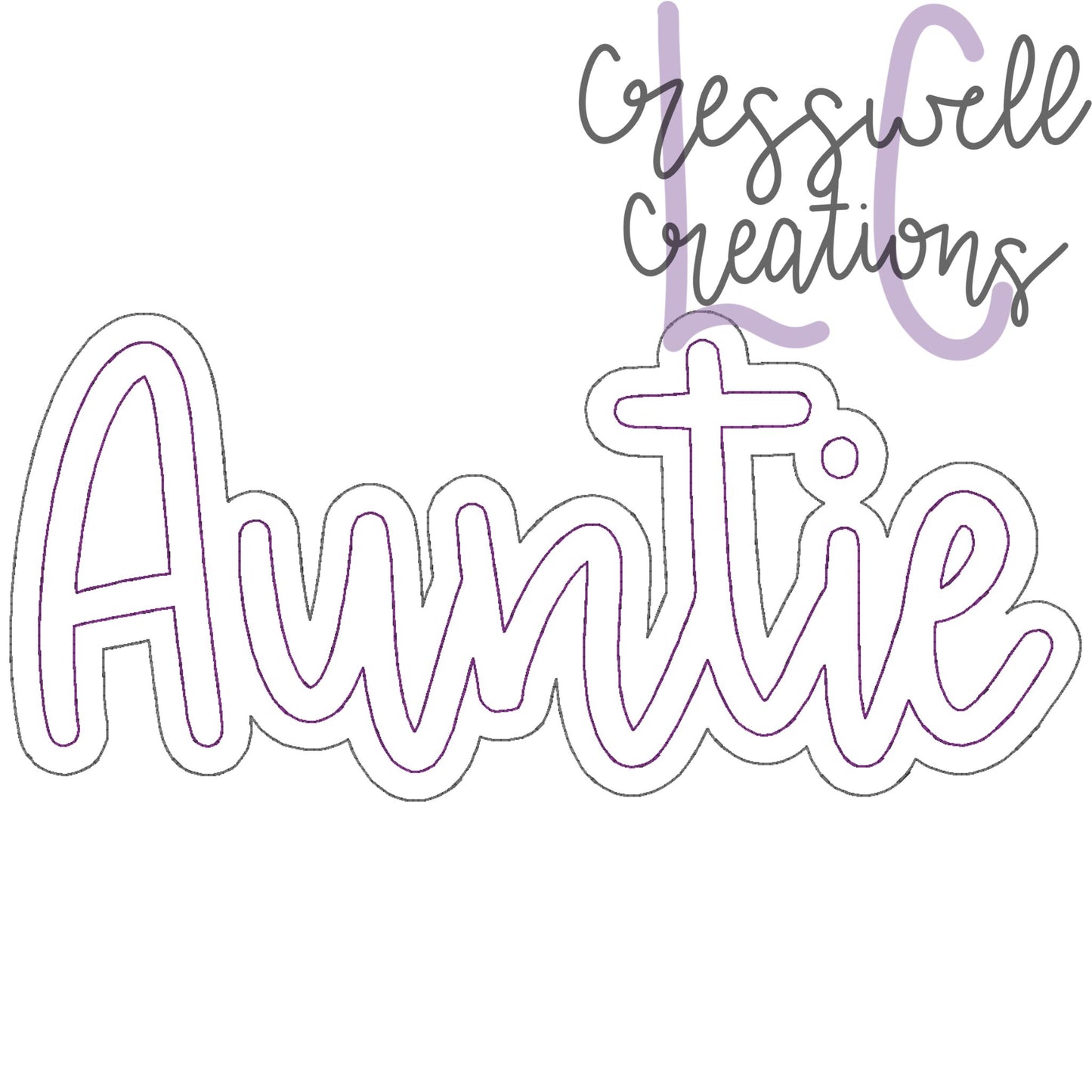 Auntie Bean Stitch Double Applique