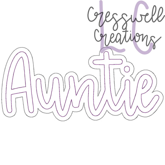 Auntie Bean Stitch Double Applique