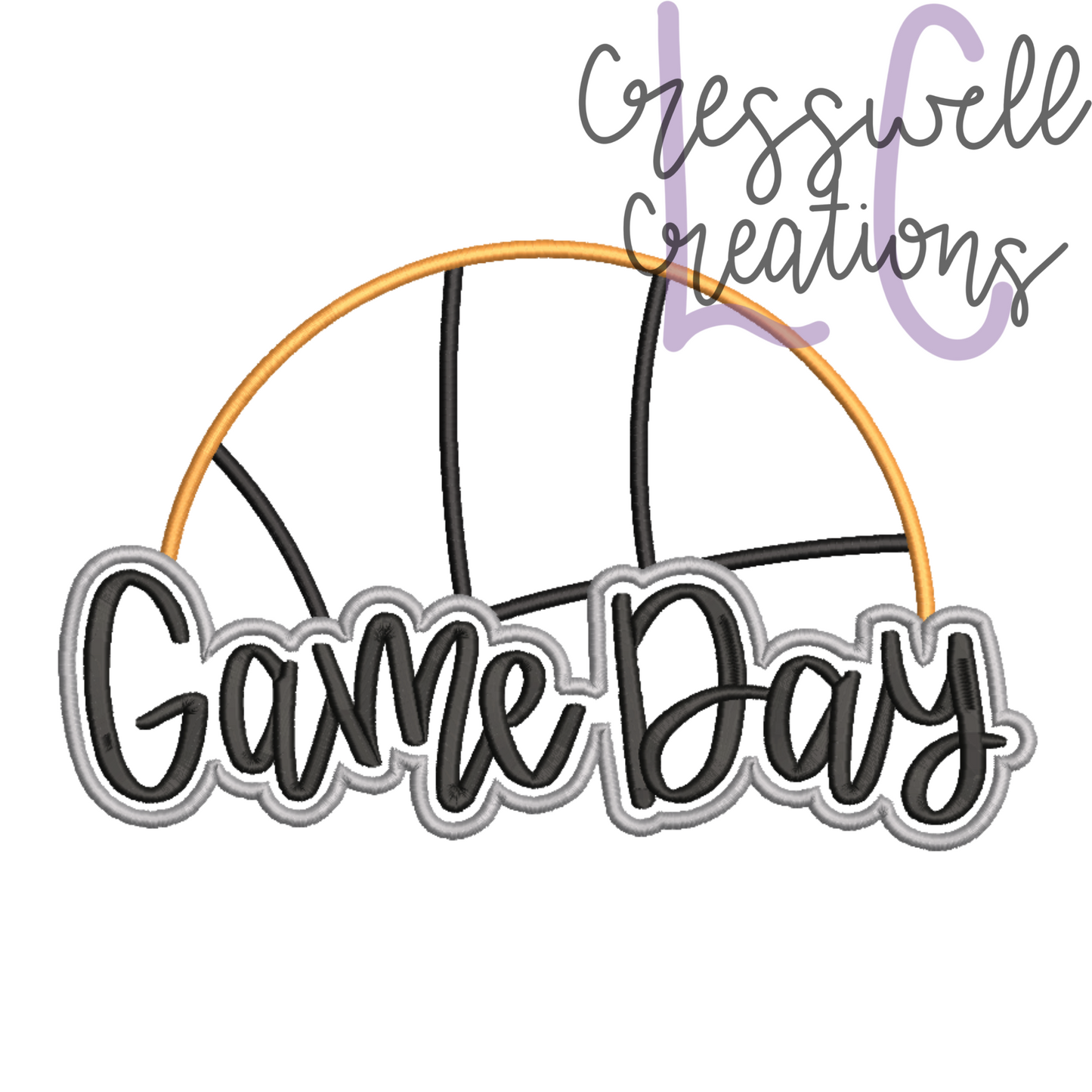 Game Day Basketball Applique