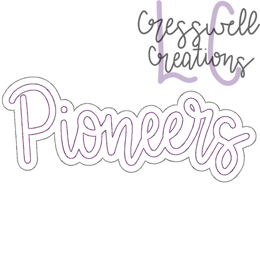 Pioneers Bean Stitch Double Applique Machine Embroidery Design