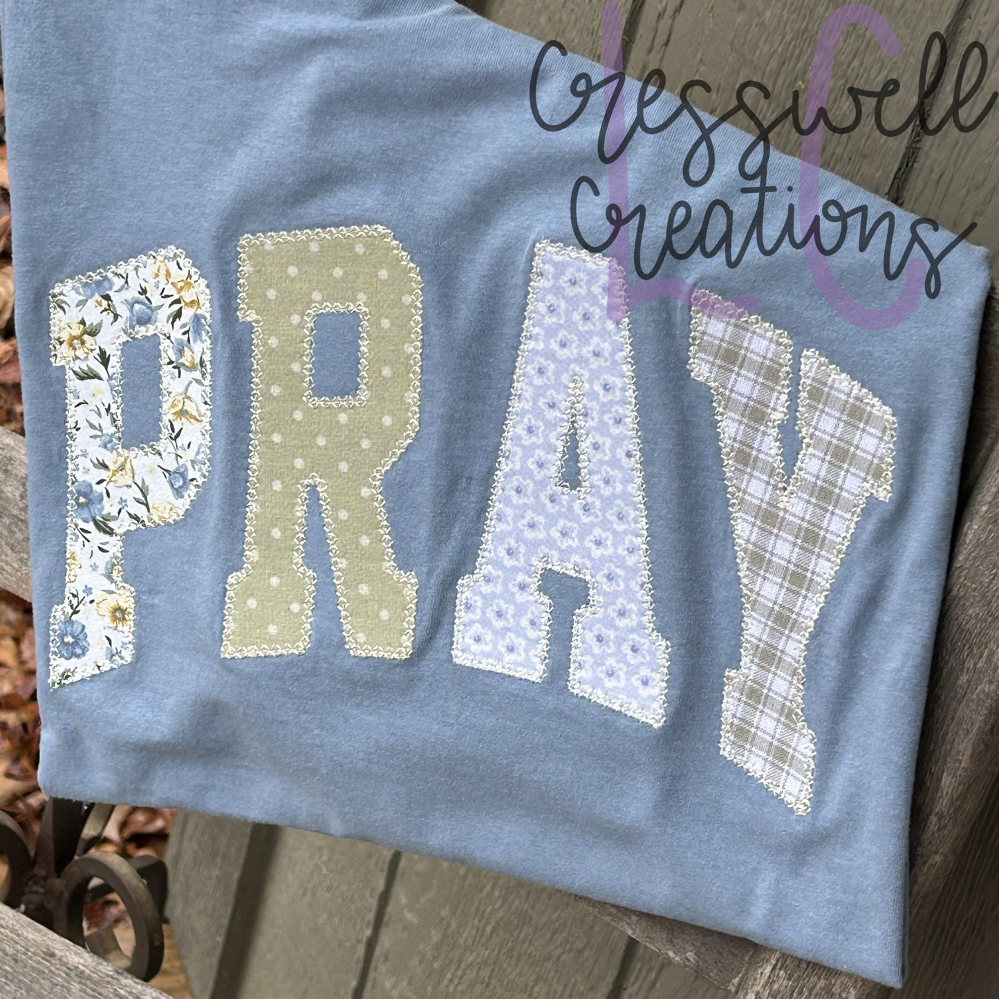 Pray Diamond Stitch Applique Embroidery Design