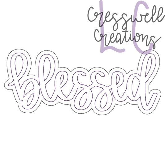 Blessed Bean Stitch Double Applique