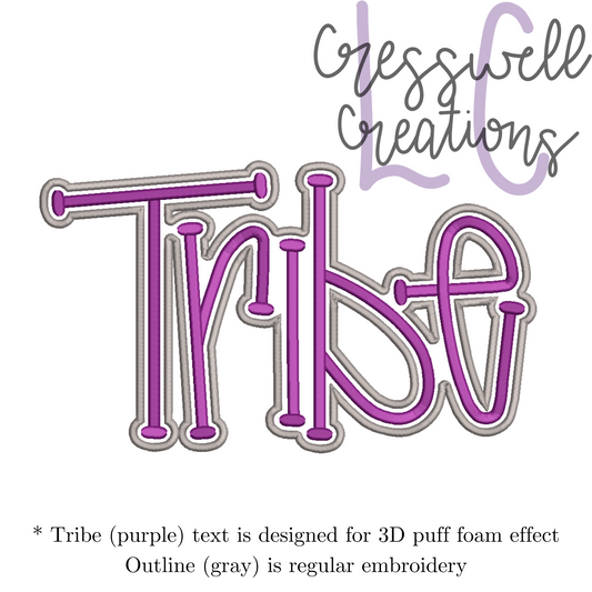 Tribe 3D Puff  Machine Embroidery Design