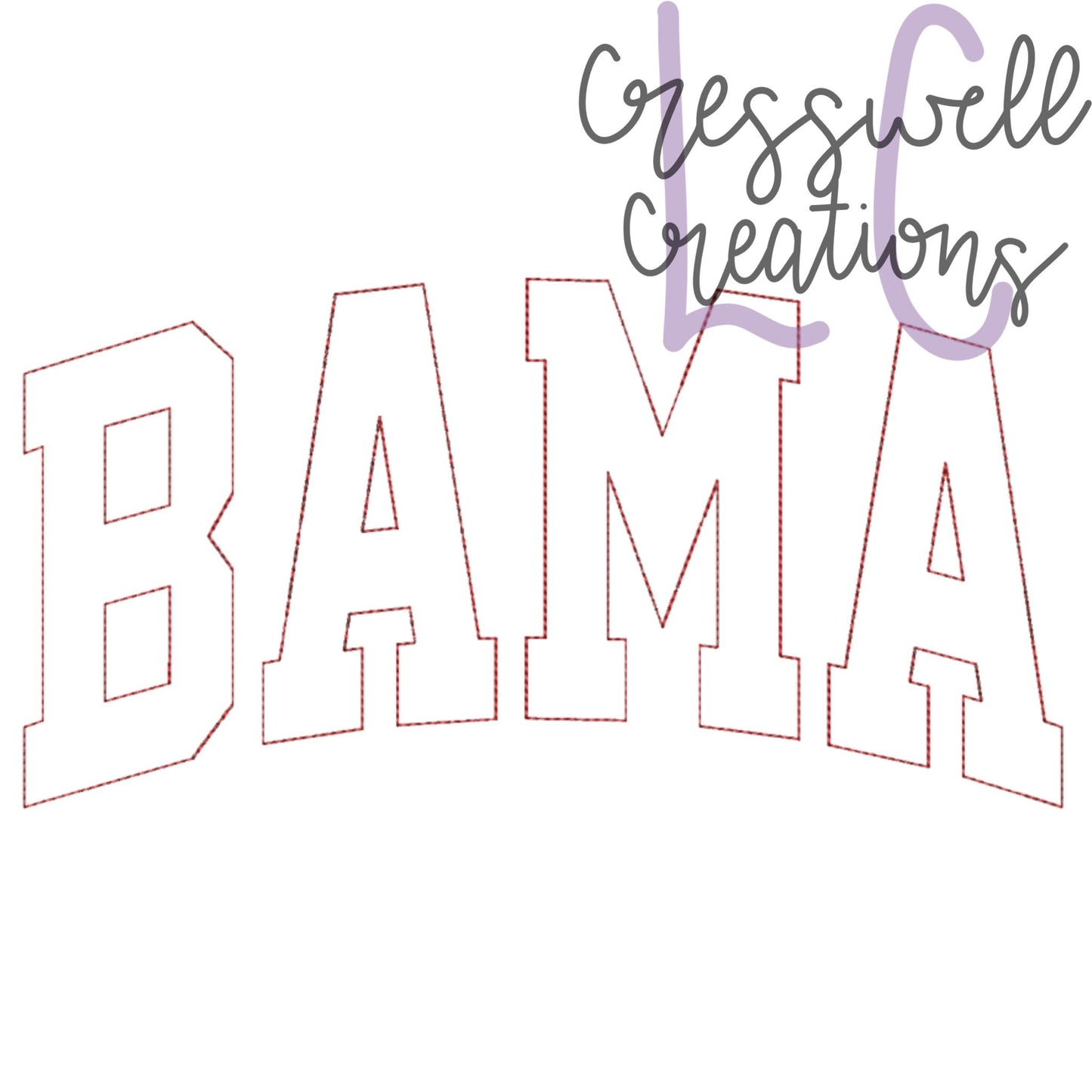 BAMA Embossed 3D Puff Machine Embroidery Design