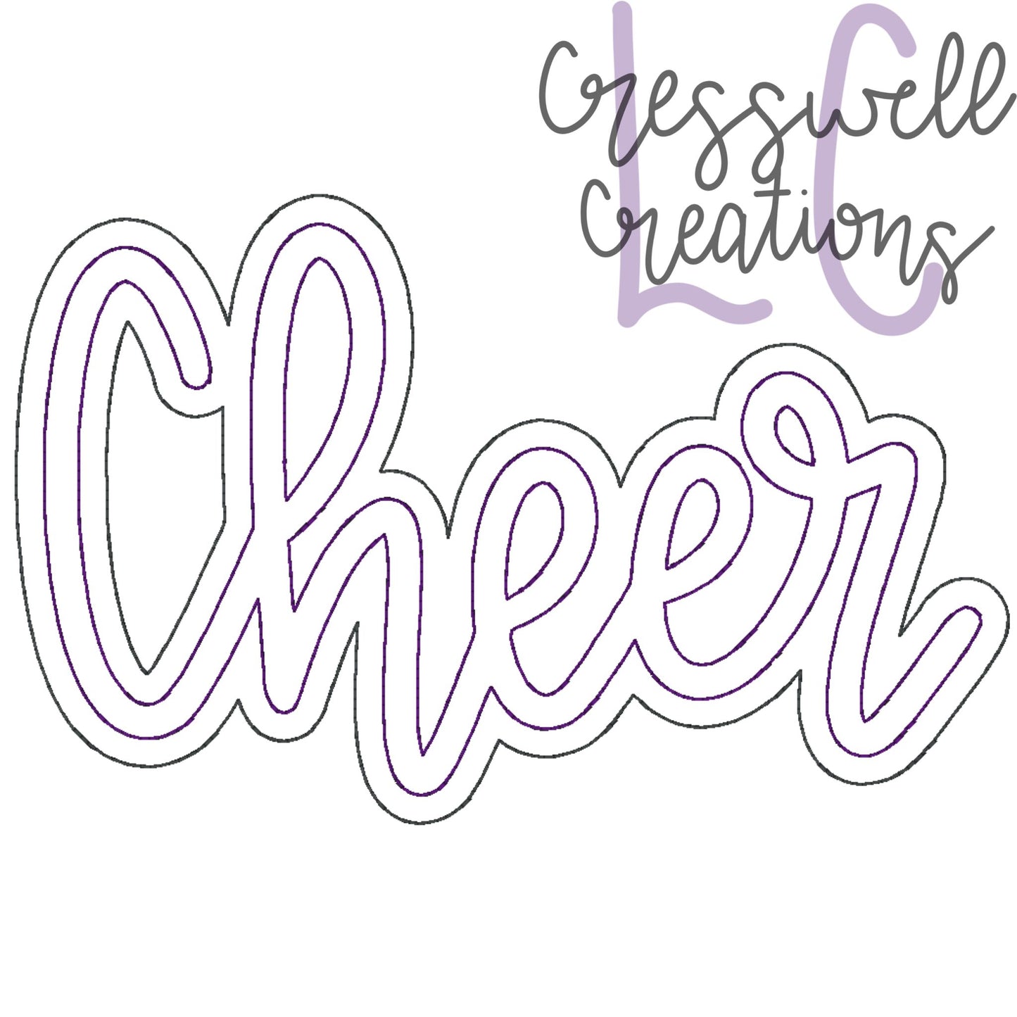 Cheer Bean Stitch Double Applique