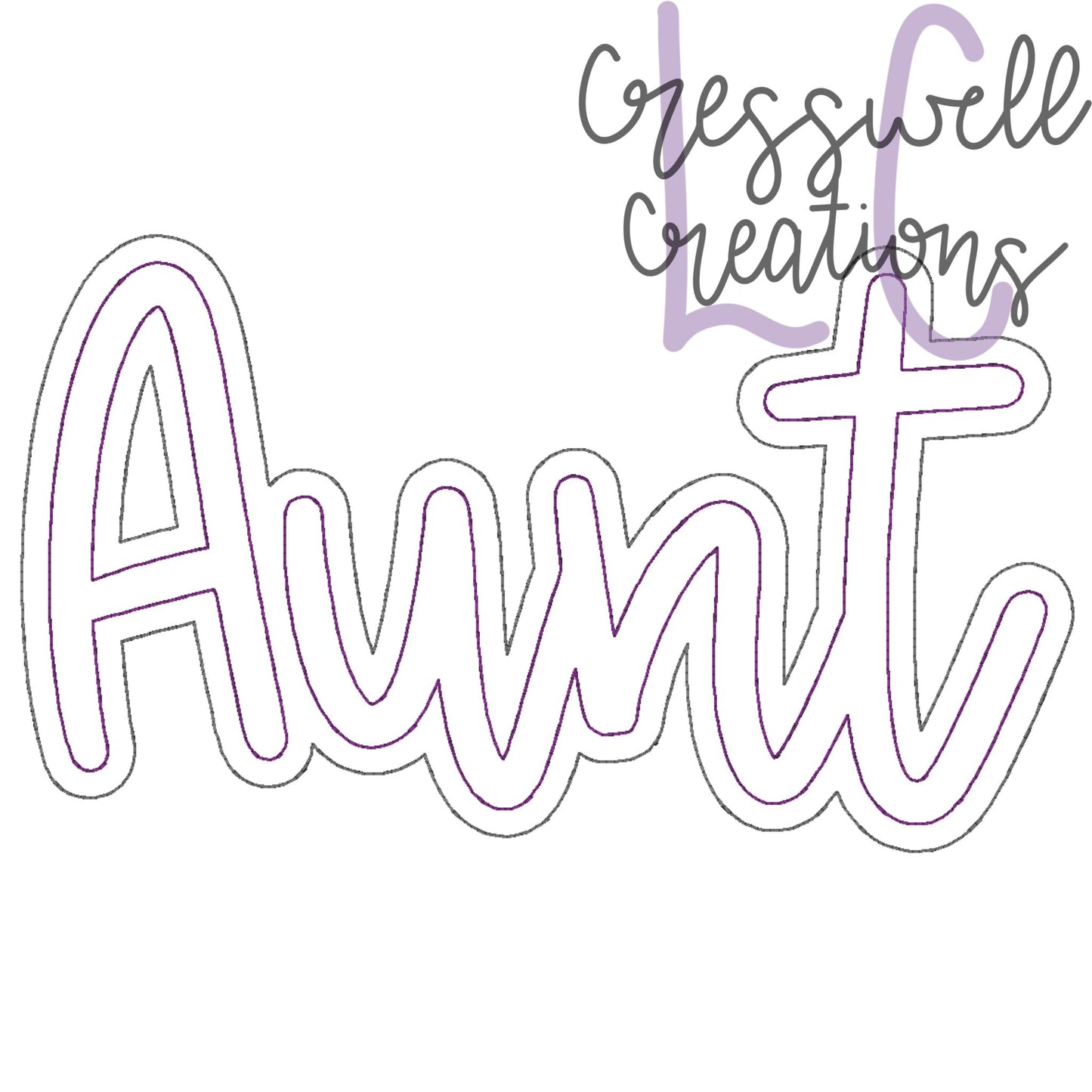 Aunt Bean Stitch Double Applique