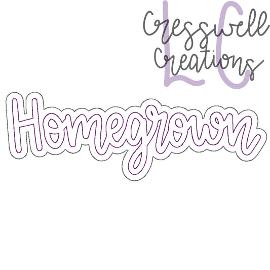 Homegrown Bean Stitch Double Applique