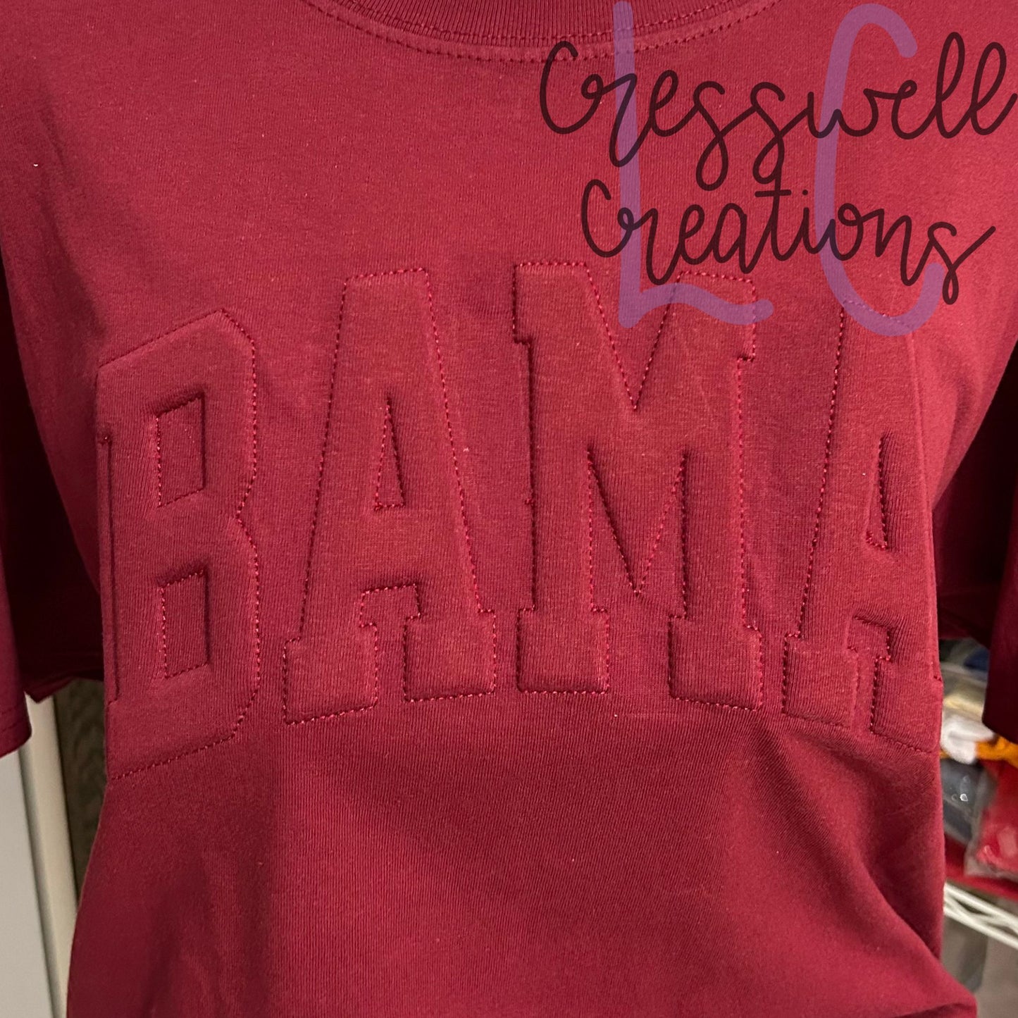 BAMA Embossed 3D Puff Machine Embroidery Design