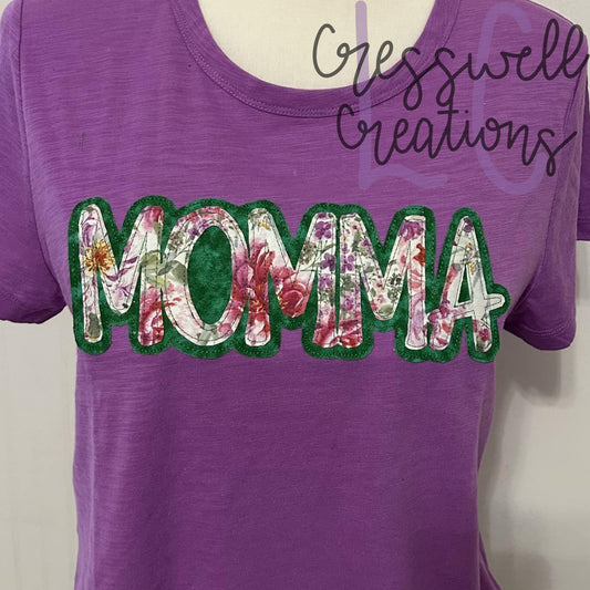 MOMMA Bean Stitch Double Applique Machine Embroidery Design