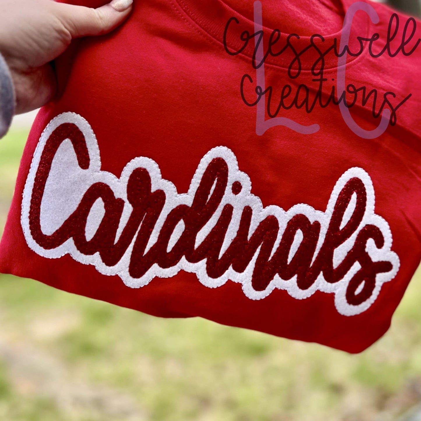 Cardinals Bean Stitch Double Applique