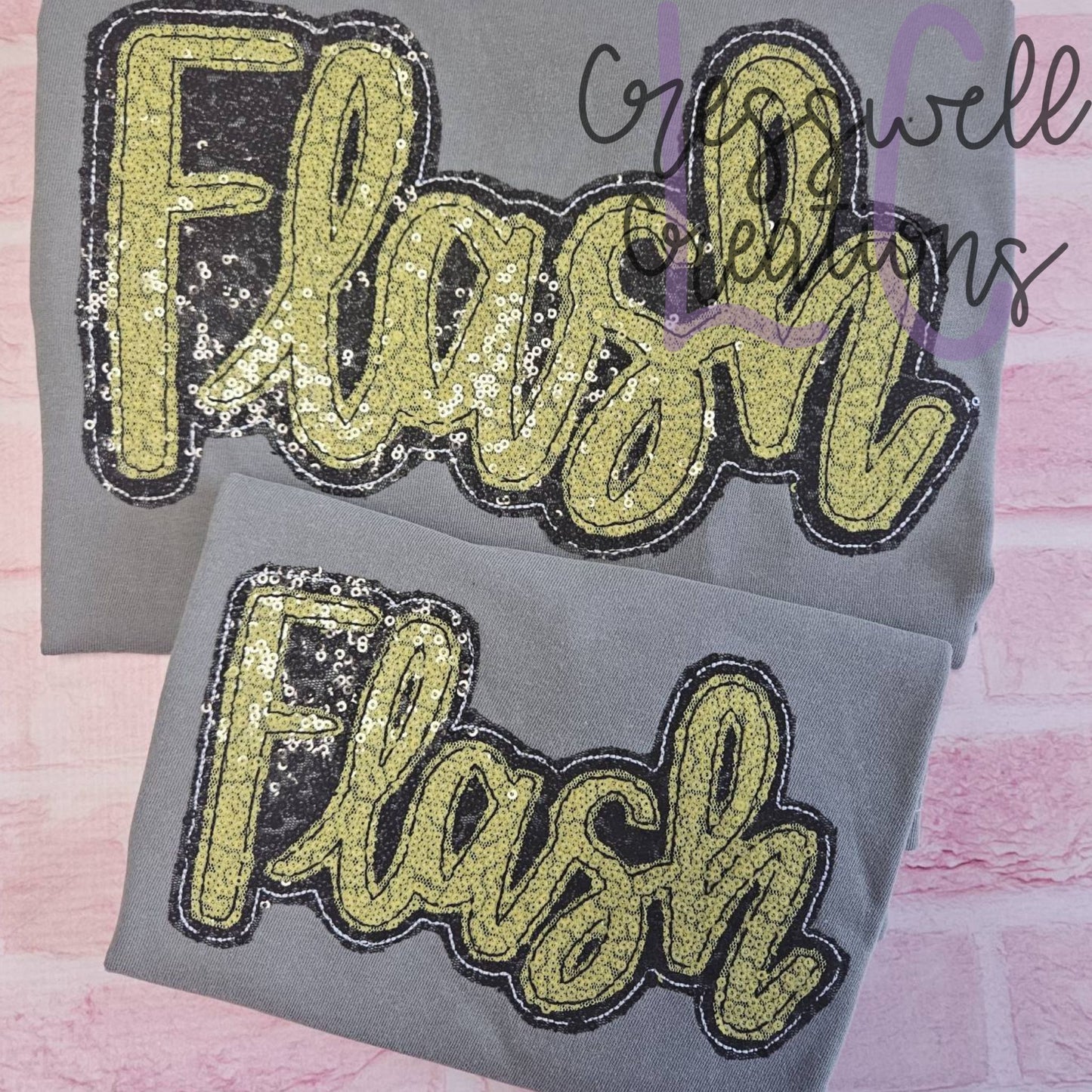 Flash Bean Stitch Double Applique