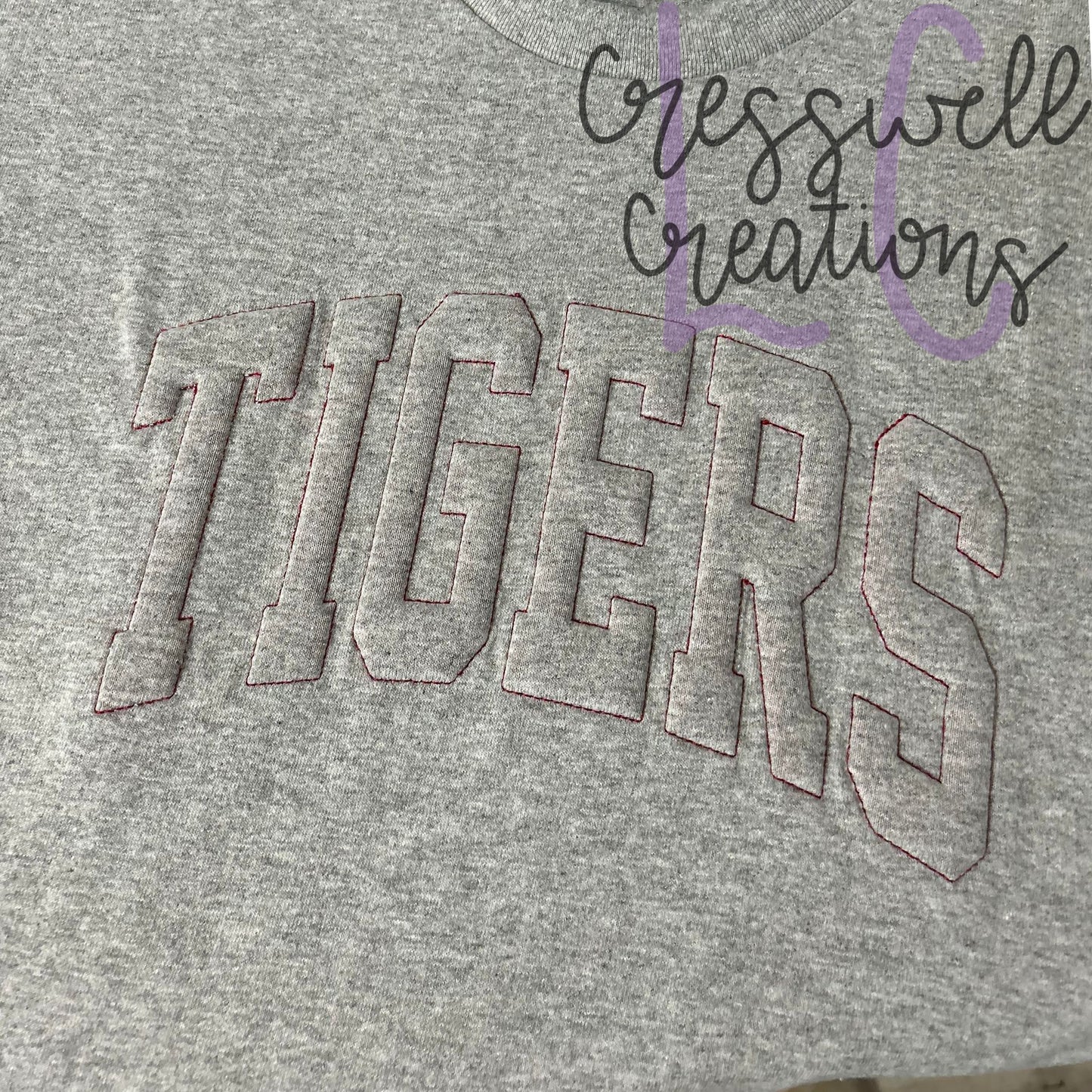 Tigers Embossed 3D Puff Machine Embroidery Design