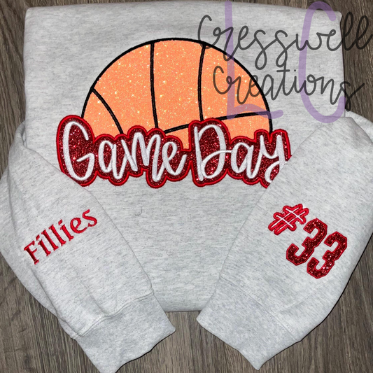 Game Day Basketball Applique