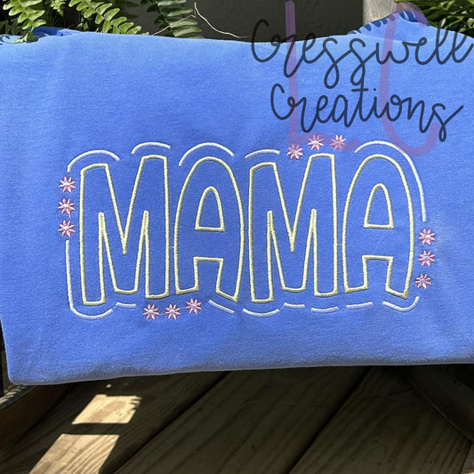Mama Doodle Embroidery Design