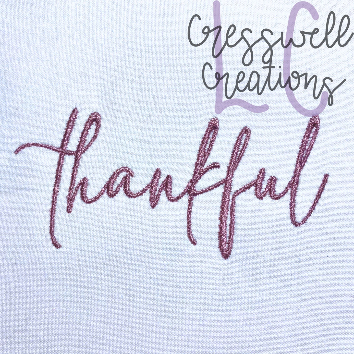 Thankful Satin Machine Embroidery Design