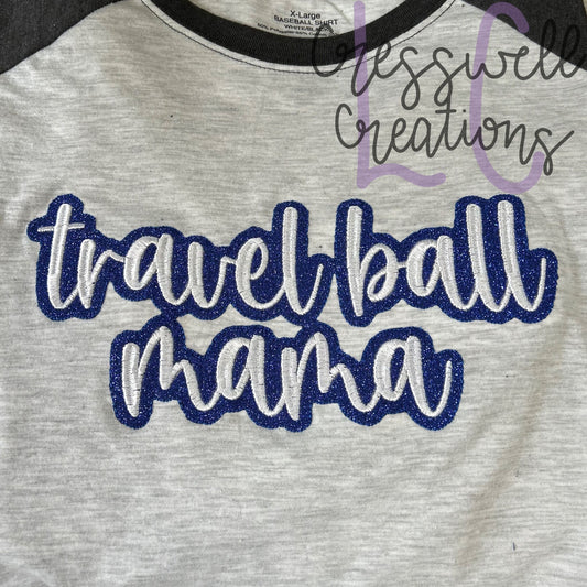 Travel Ball Bean Stitch Double Applique Embroidery Design